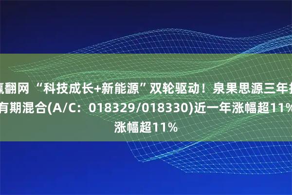赢翻网 “科技成长+新能源”双轮驱动!泉果思源三年持有期混合(A/C:018329/018330)近一年涨幅超11%